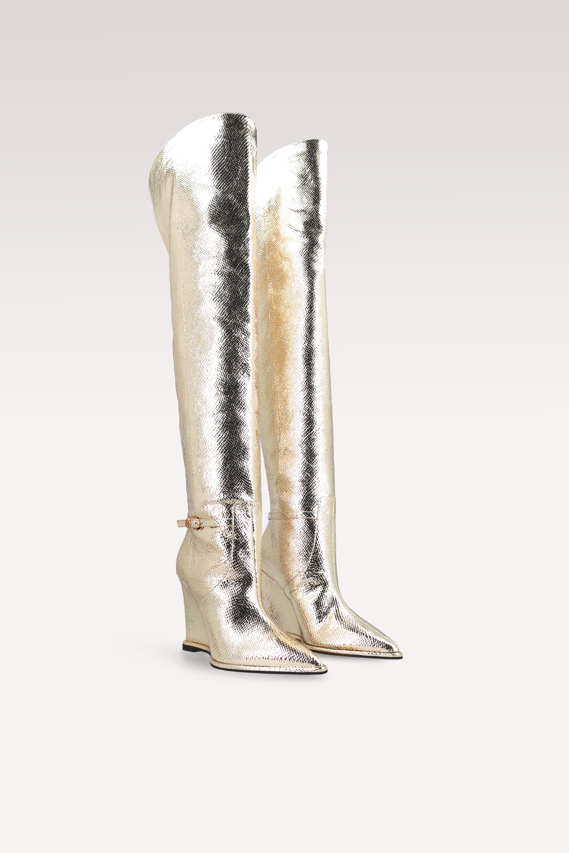 MONA LISA 02 БОТУШИ ЧИЗМИ ОТ ПЛАТИНЕНА ЗМИЙСКИ ЩАМПОВАНА ЕСТЕСТВЕНА КОЖА