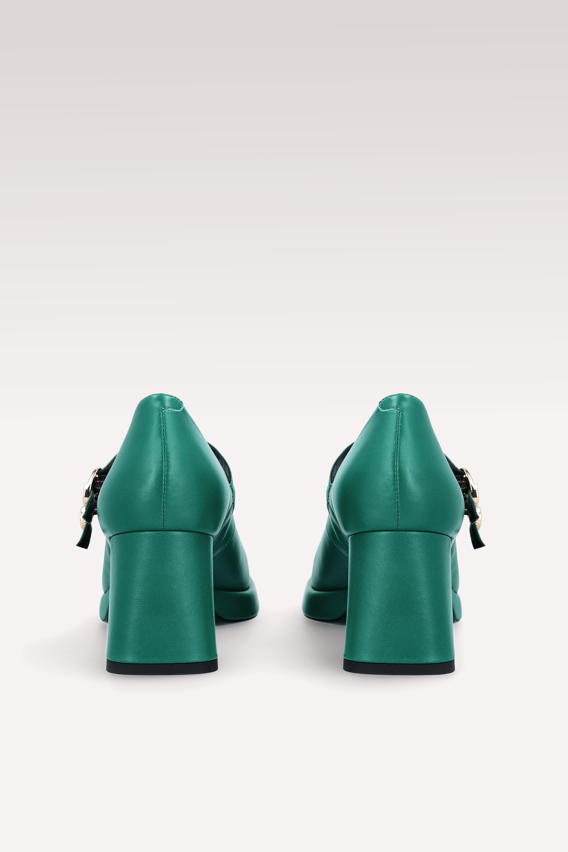 CONNIE BEBE 01 ОБУВКИ НА ПЛАТФОРМА ОТ ЗЕЛЕНА ЕСТЕСТВЕНА КОЖА