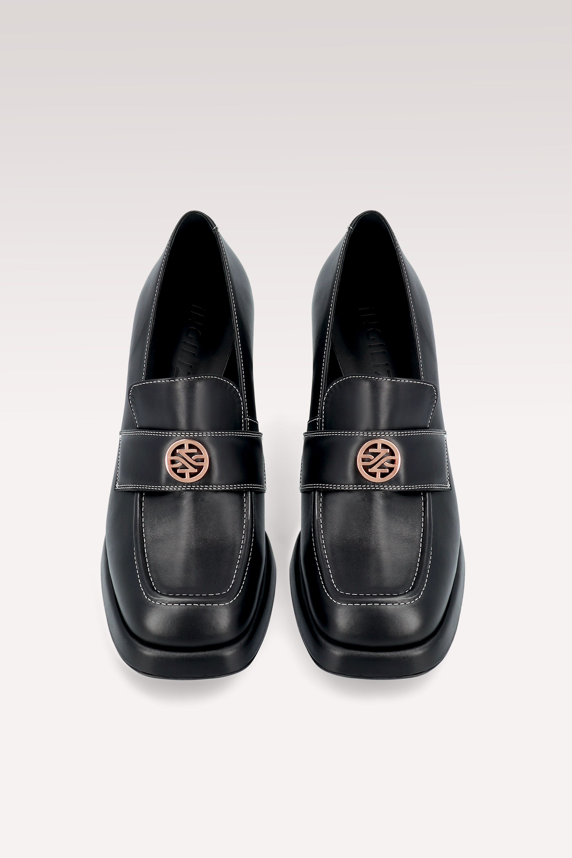 CONNIE MOK 02 ОБУВКИ ОТ ЧЕРНА ГЛАДКА КОЖА С КОНТРАСТЕН ШЕВ