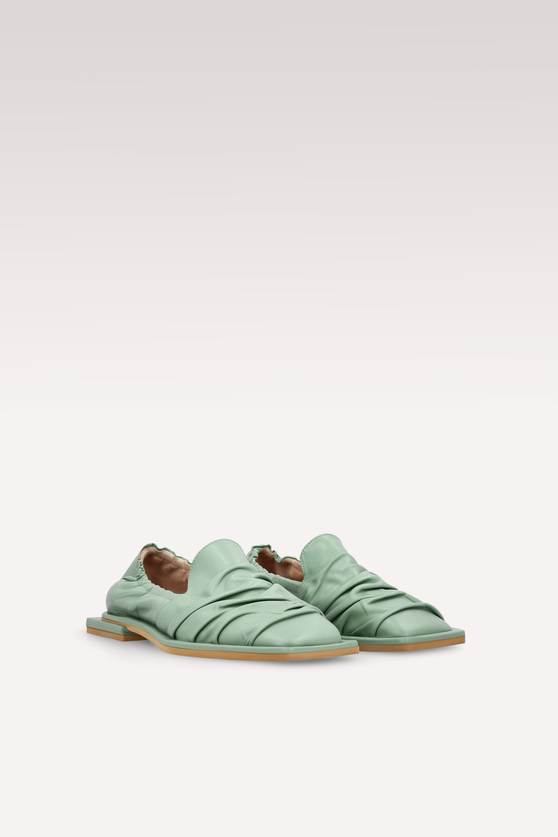 GETA МОКАСИНИ ОТ МЕНТОВО ЗЕЛЕНА КОЖА