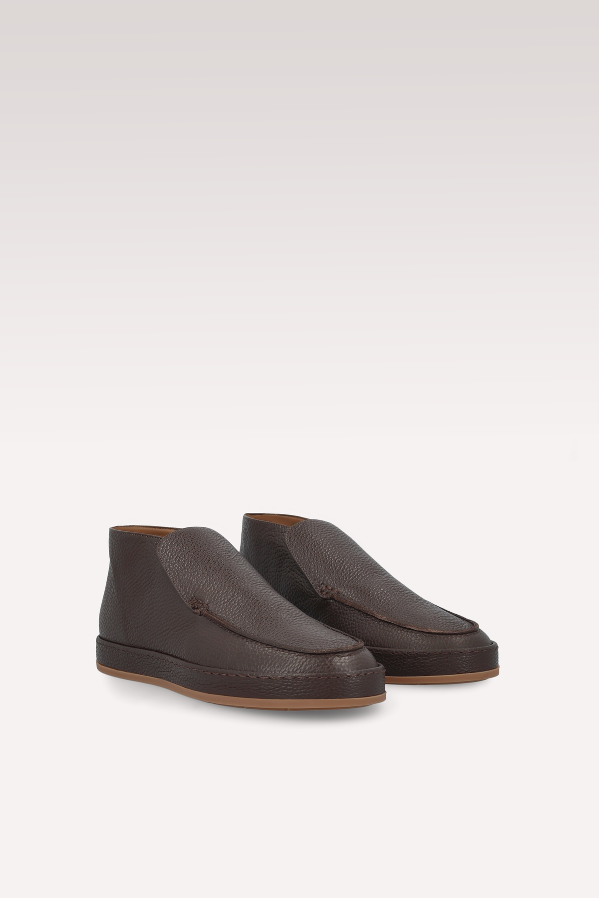 ROMEO МЪЖКИ БОТИ ОТ КАФЯВА ЕСТЕСТВЕНА КОЖА СЪС ЗЪРНЕСТА ТЕКСТУРА