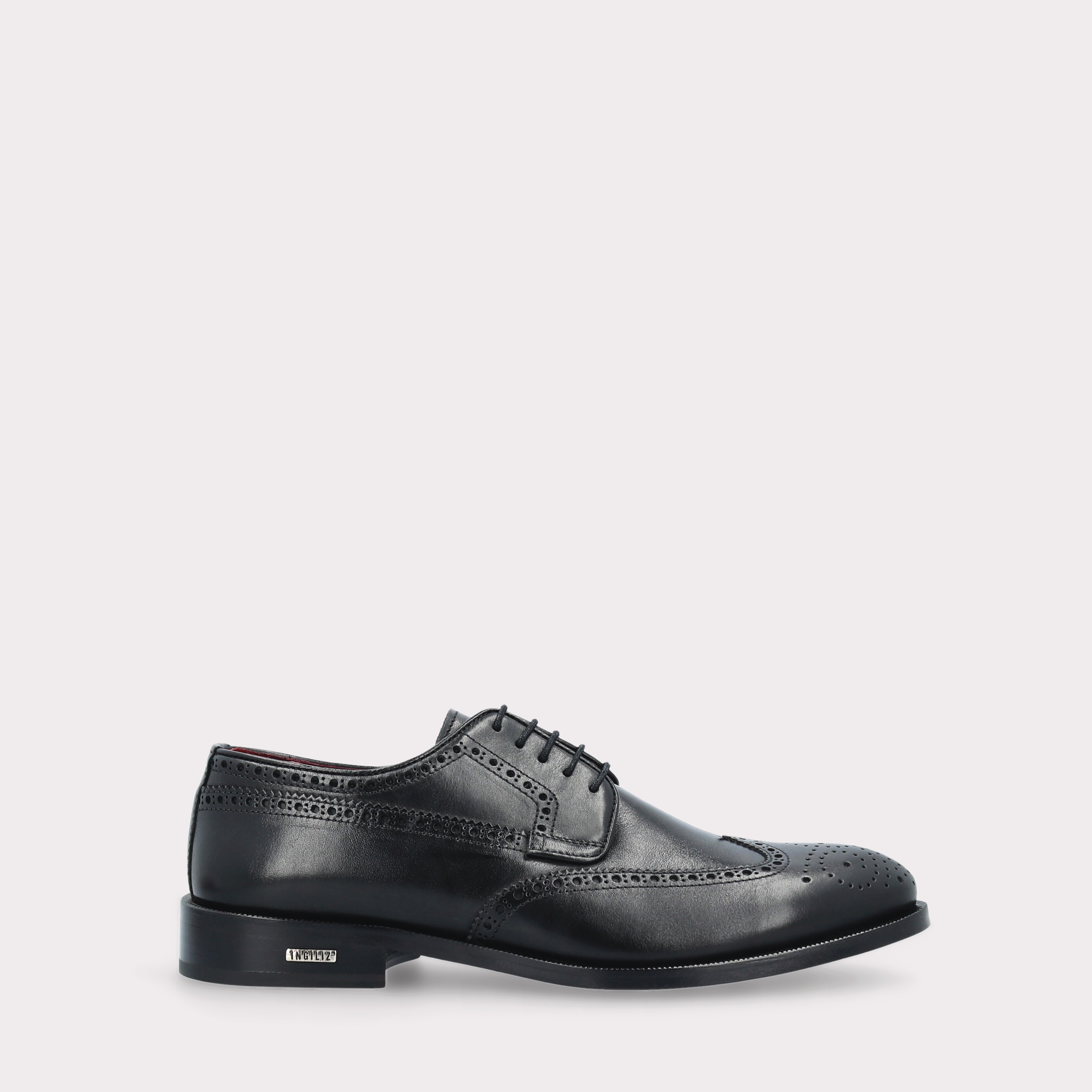 BERGAMO 01 мъжки обувки от черна естествена кожа