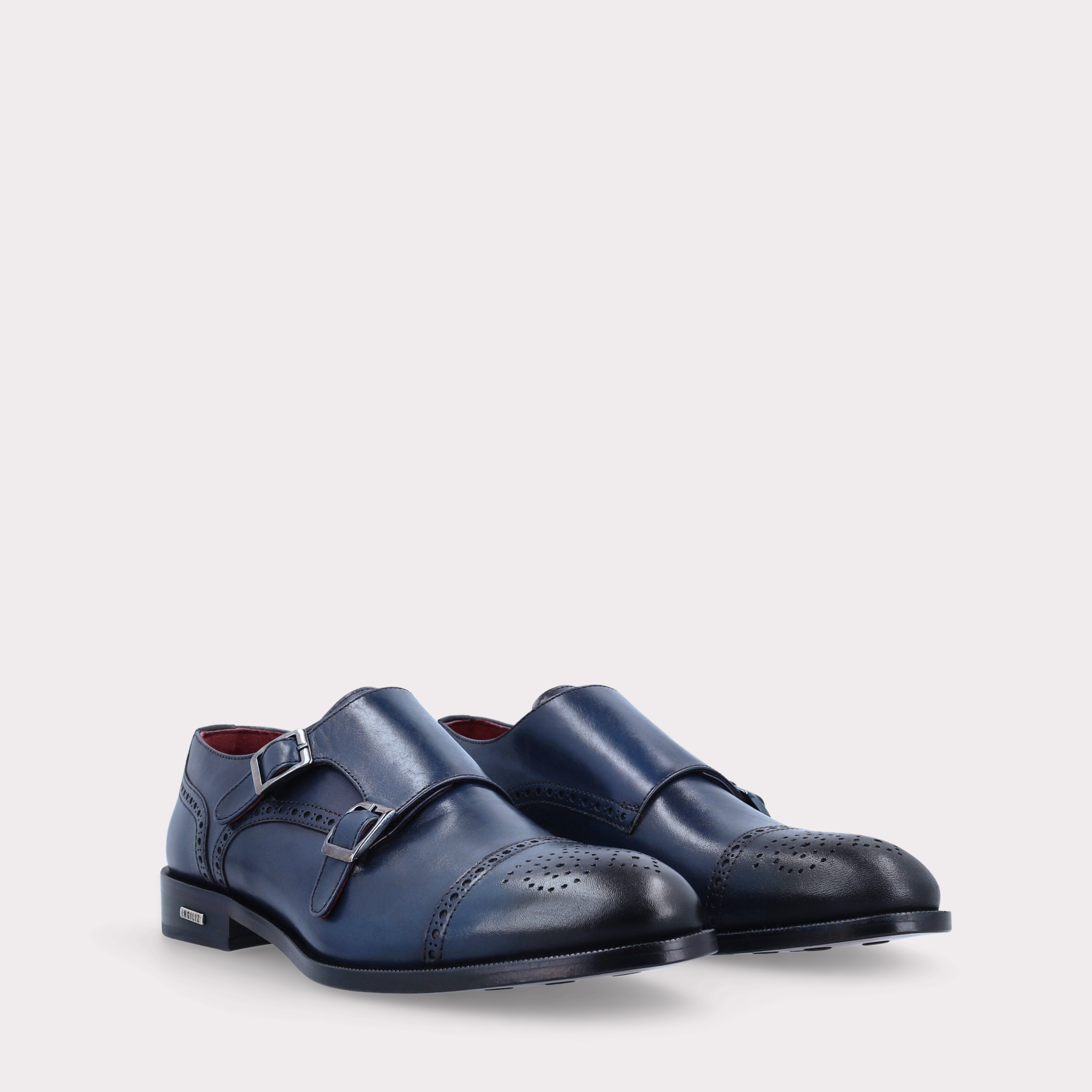 TRENTO 01 мъжки обувки от тъмно синя естествена кожа