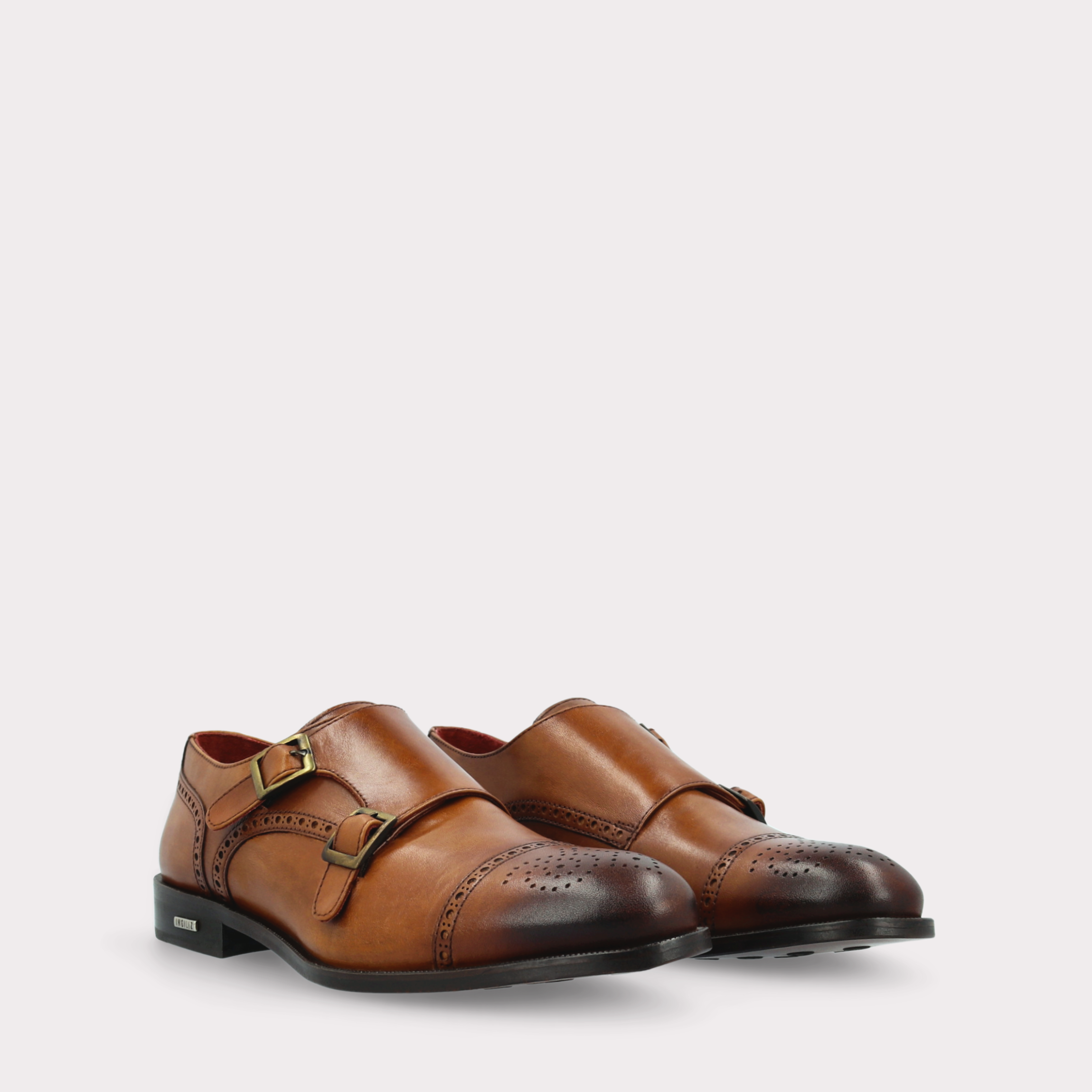 TRENTO 01 мъжки обувки от цвят таба естествена кожа