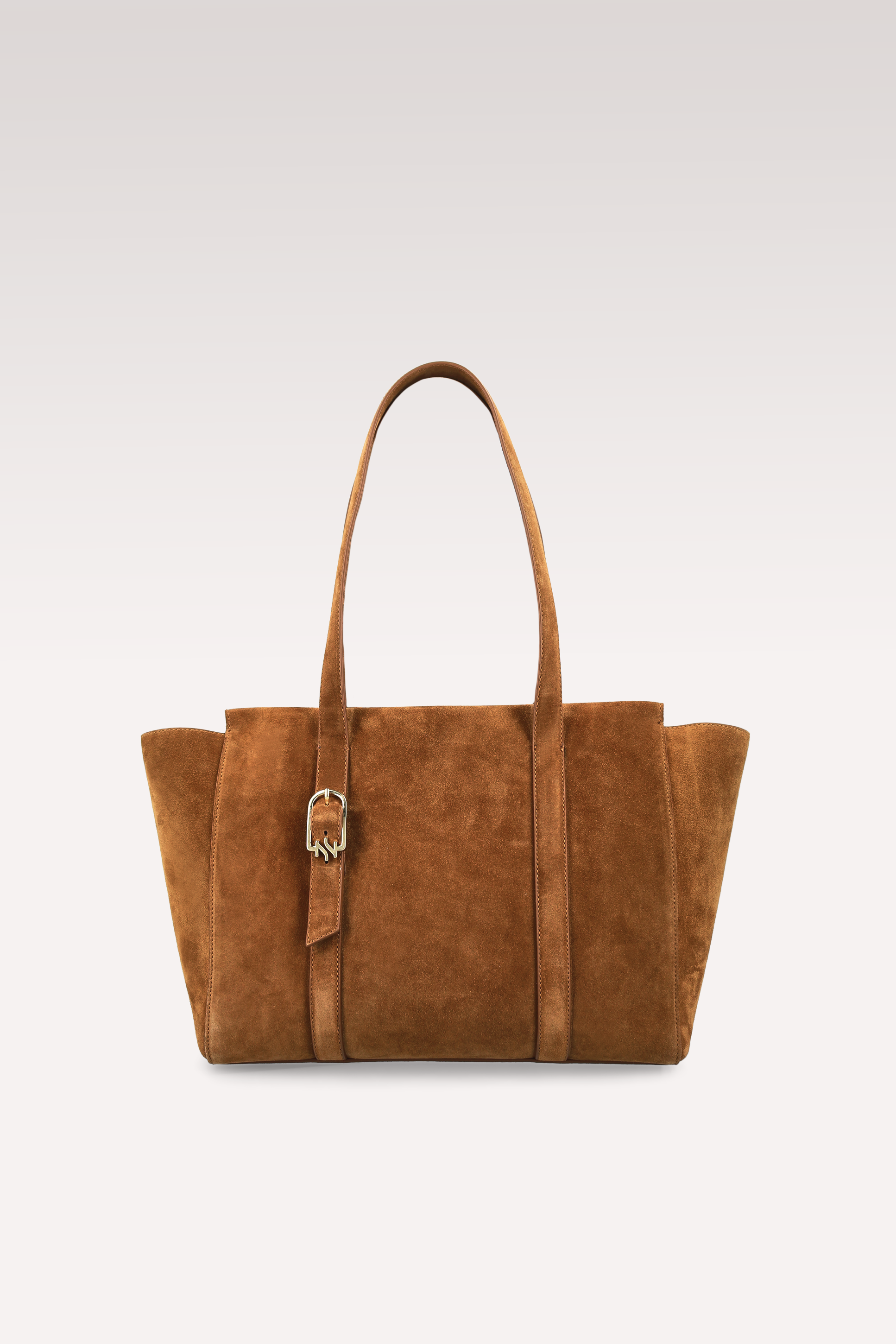 BELLA ГОЛЯМА ЧАНТА ОТ КАФЯВА ВЕЛУРЕНА КОЖА