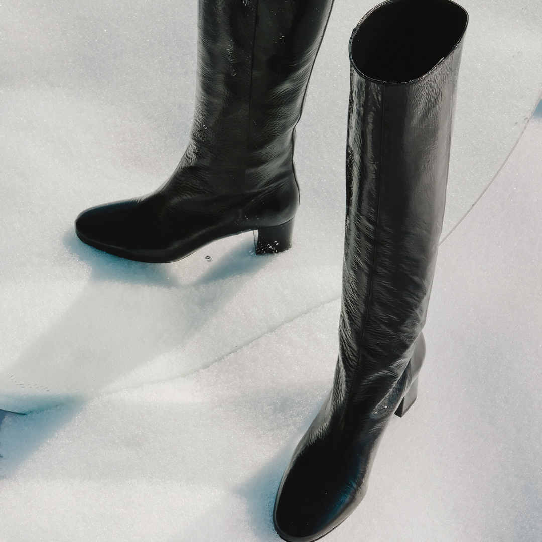 DEBBY TUBO 01 БОТУШИ ОТ ЧЕРЕН МАЧКАН ЛАК ЕСТЕСТВЕНА КОЖА