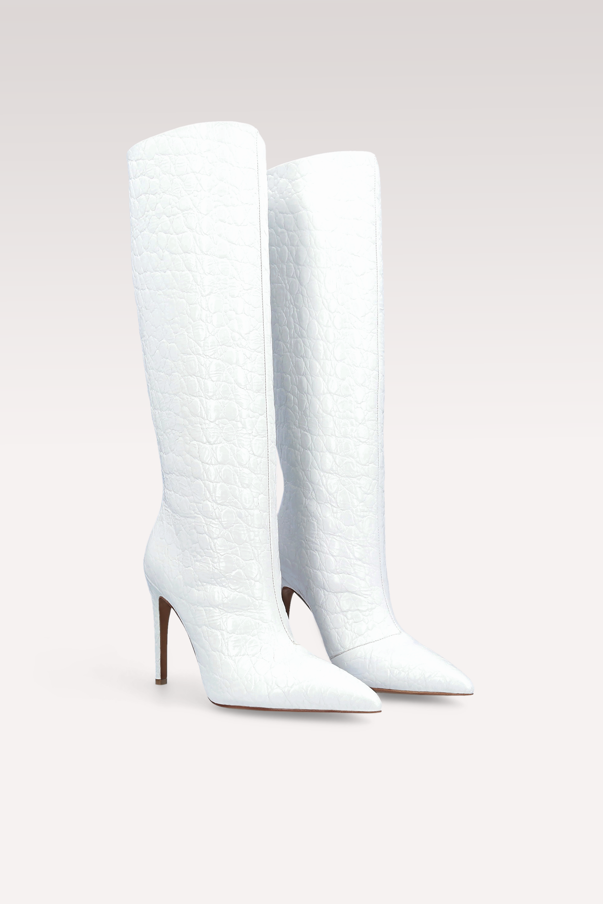 ANASTASIA 02 БОТУШИ ОТ БЯЛА КРОКО ЩАМПОВАНА ЕСТЕСТВЕНА КОЖА