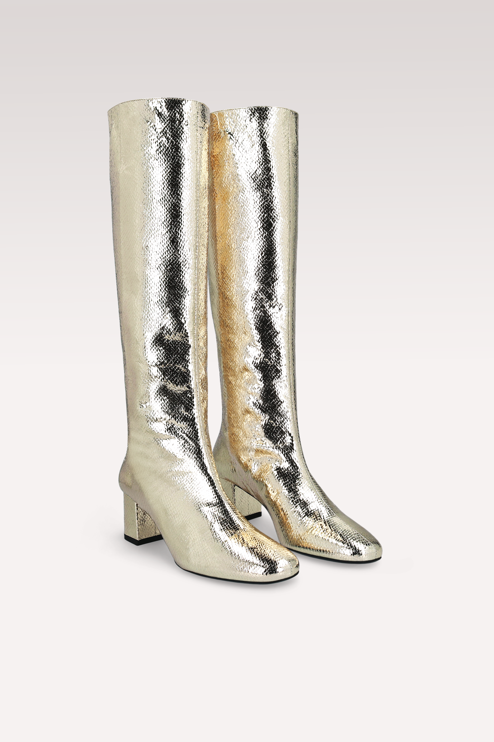 DEBBY TUBO 01 БОТУШИ ОТ ПЛАТИНЕНА ЩАМПОВАНА ЕСТЕСТВЕНА КОЖА