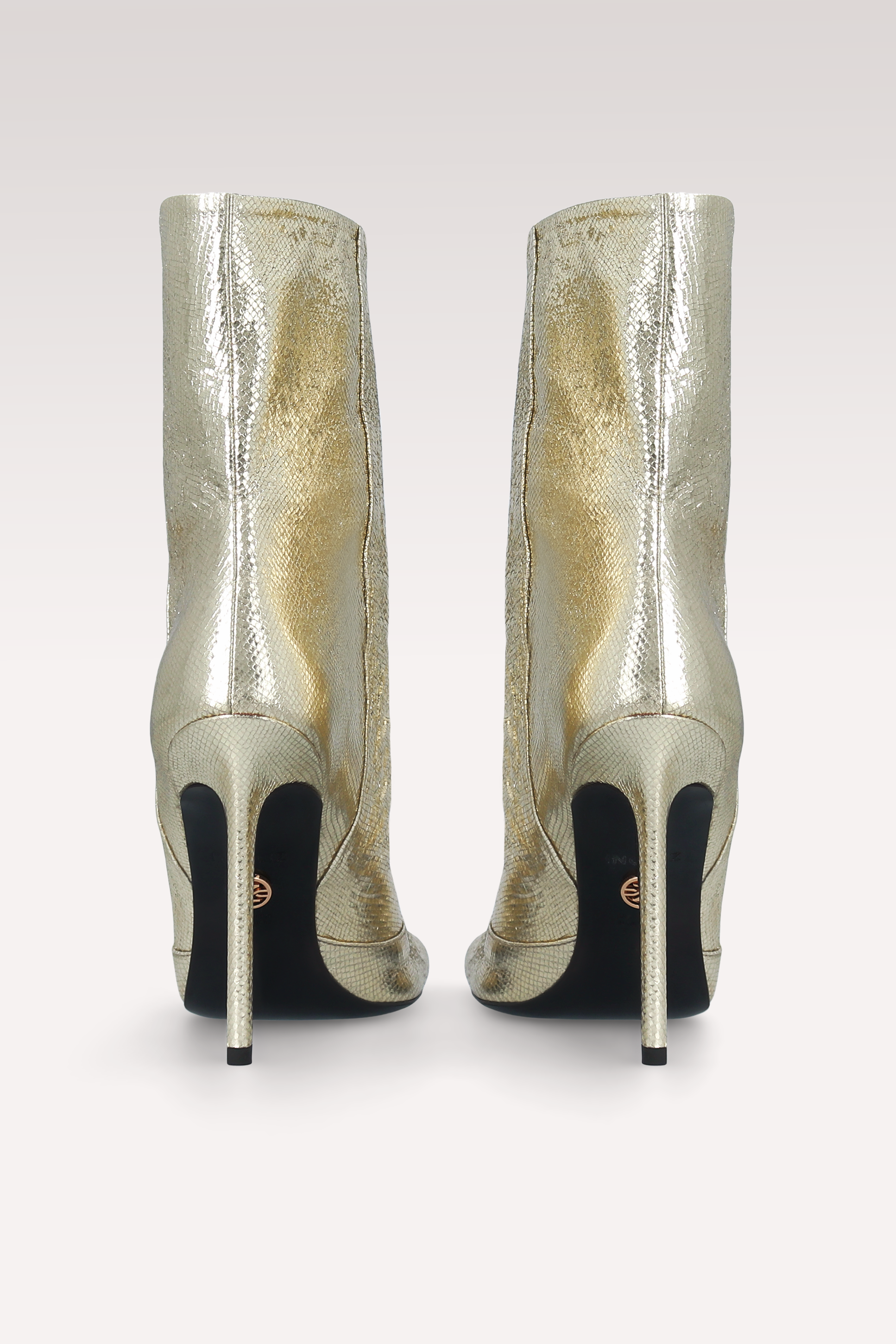 GINEVRA 03 БОТИ ОТ ЗЛАТНА ЗМИЙСКИ ЩАМПОВАНА КОЖА