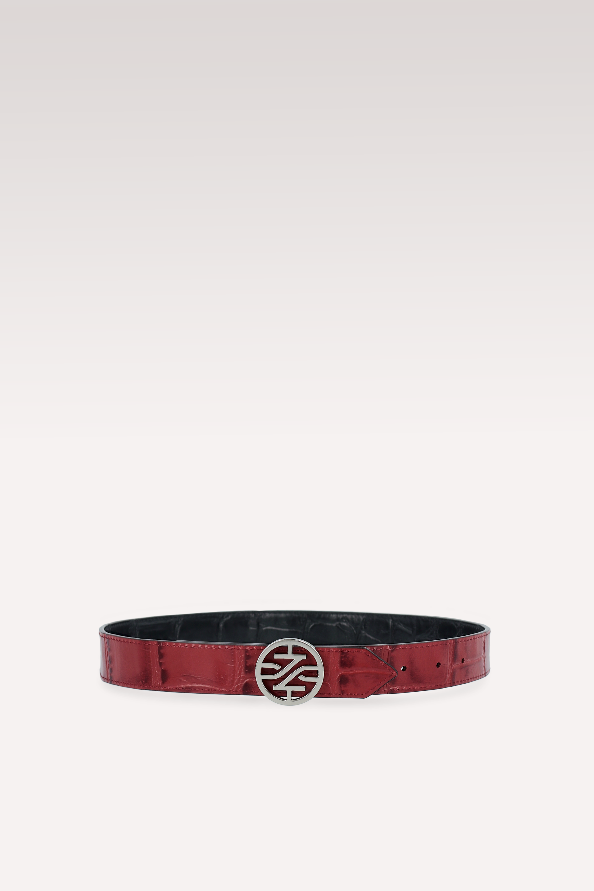 EMMA БОТУШИ И KEIRA КОЛАН ОТ БОРДО КРОКО ЩАМПОВАНА КОЖА