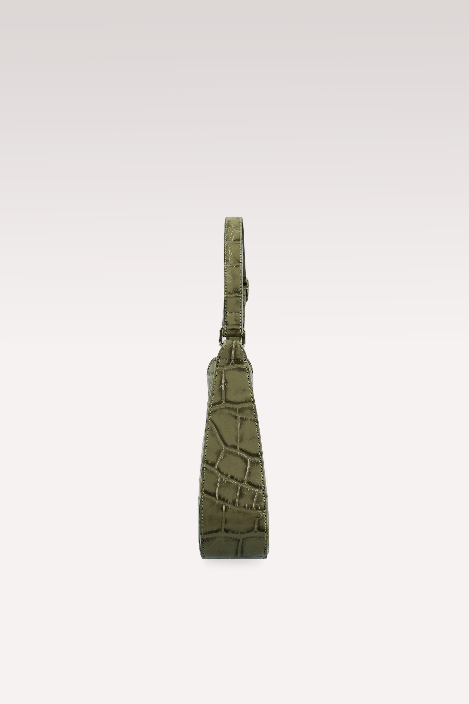 NORA ОБУВКИ, DALIA ЧАНТА И KEIRA КОЛАН ОТ МАСЛИНЕНО ЗЕЛЕНА КРОКО ЩАМПОВАНА КОЖА