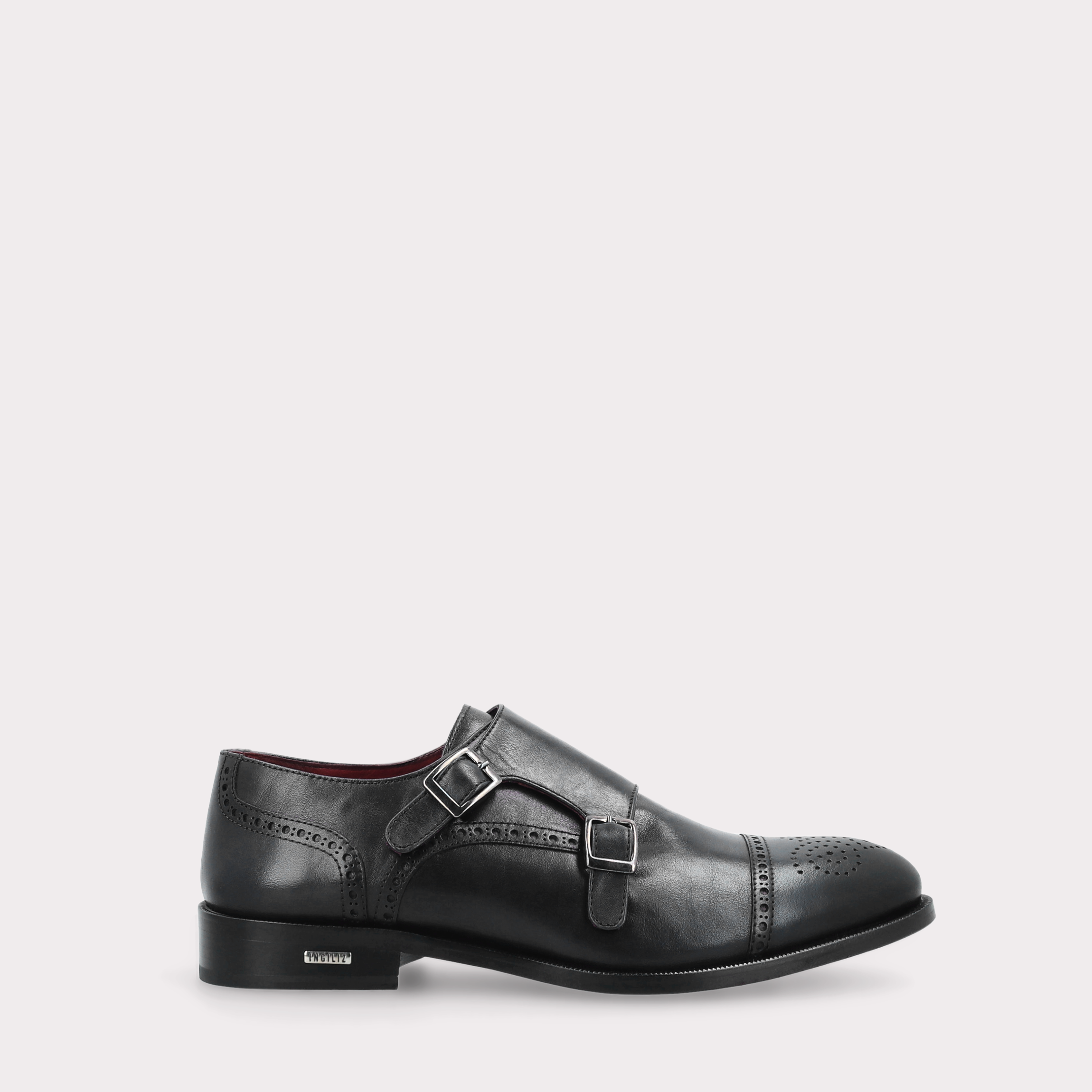 TRENTO 01 мъжки обувки от черна естествена кожа