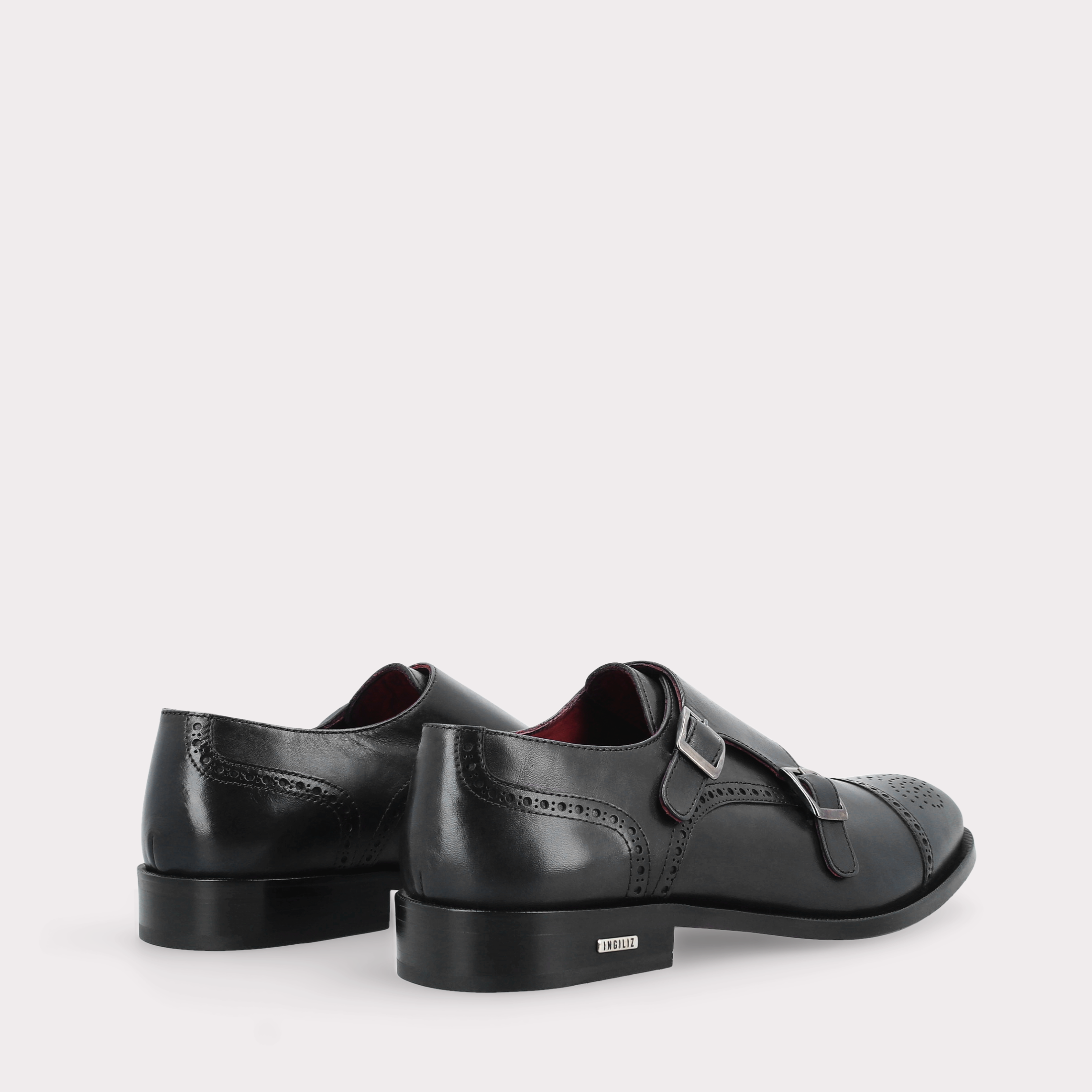 TRENTO 01 мъжки обувки от черна естествена кожа