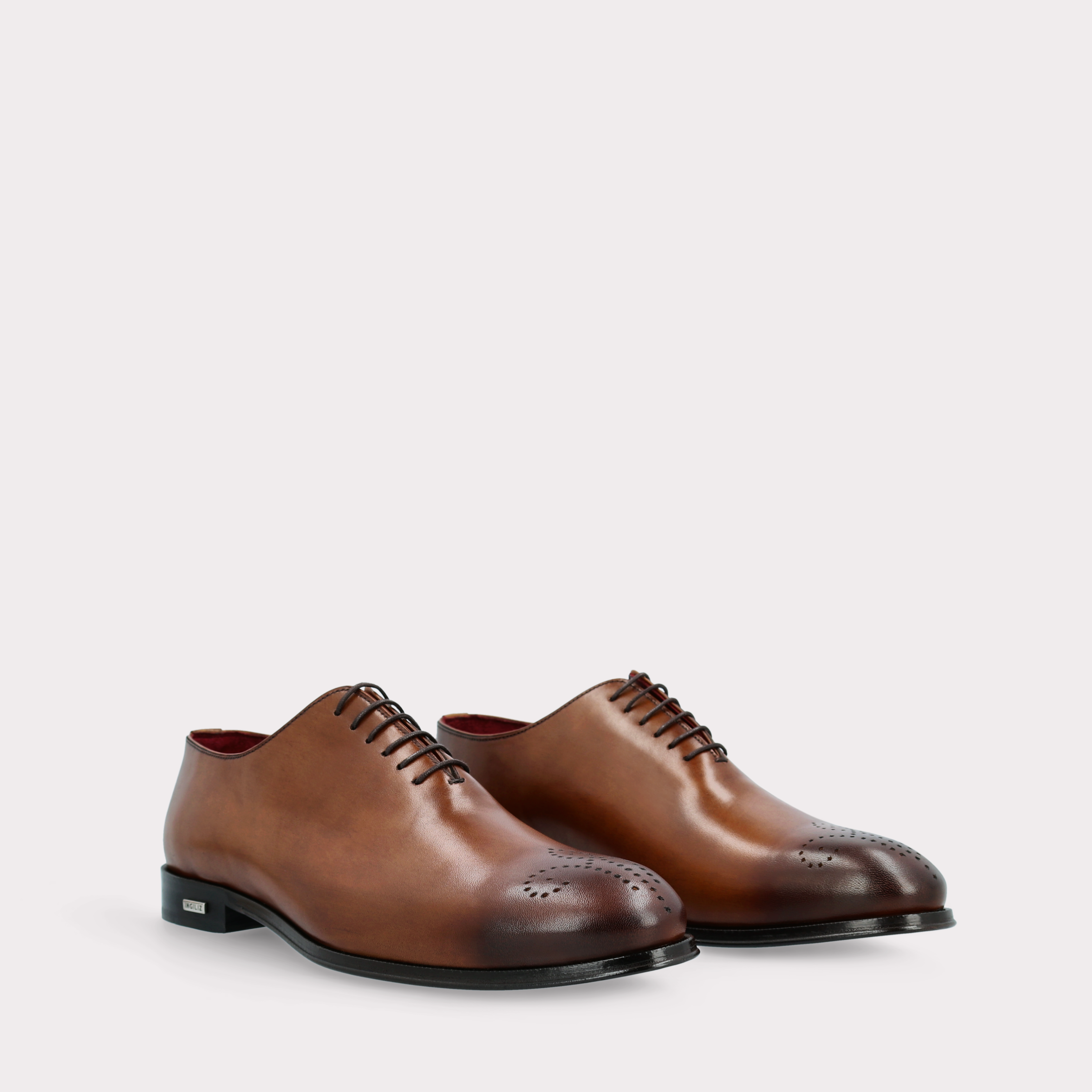 PRATO 01 мъжки обувки от цвят таба естествена кожа