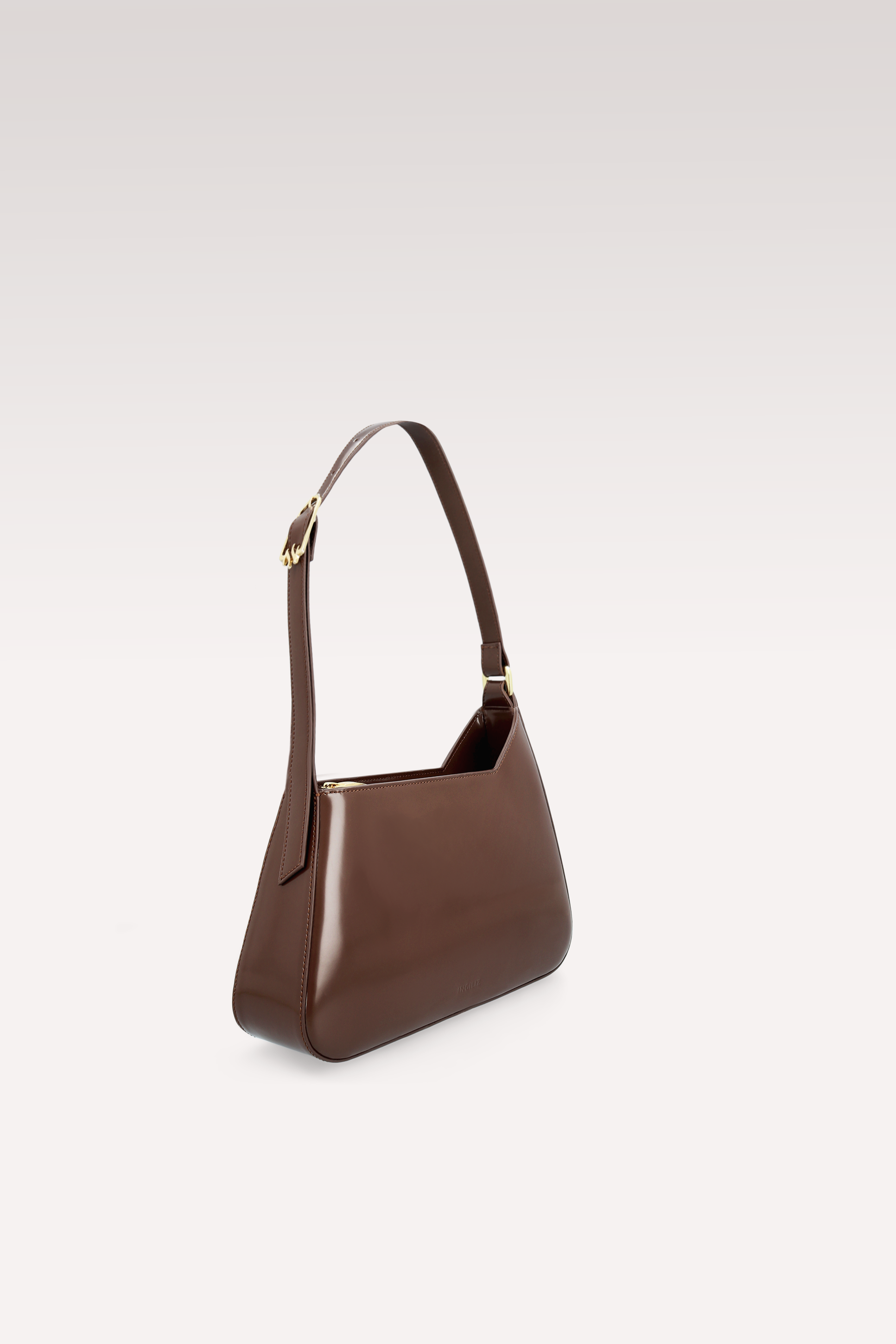 STAR ОБУВКИ ОТ КАФЯВА ЛАЧЕНА КОЖА И DALIA ЧАНТА ПРЕЗ РАМО ОТ КАФЯВА ПОЛУЛАЧЕНА КОЖА